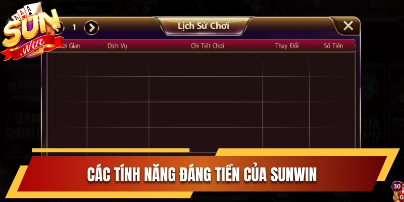 Các tính năng đáng tiền của Sunwin